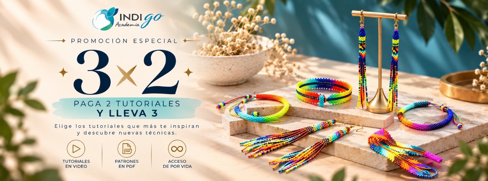 Promocion 3x2, paga 2 tutoriales y lleva 3